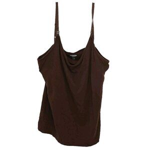 🛍 OLD NAVY Brown Maternity Tank Top XL Ideal For Breastfeeding